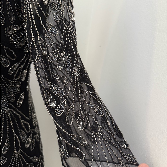NWOT - Aidan Mattox Black Sequin Cocktail Dress Size 6 80.00 $ Free shipping  0 - Picture 3 of 10